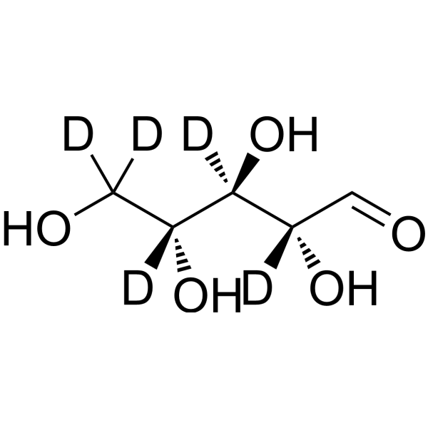 D-Ribose-d<sub>5</sub> Chemical Structure