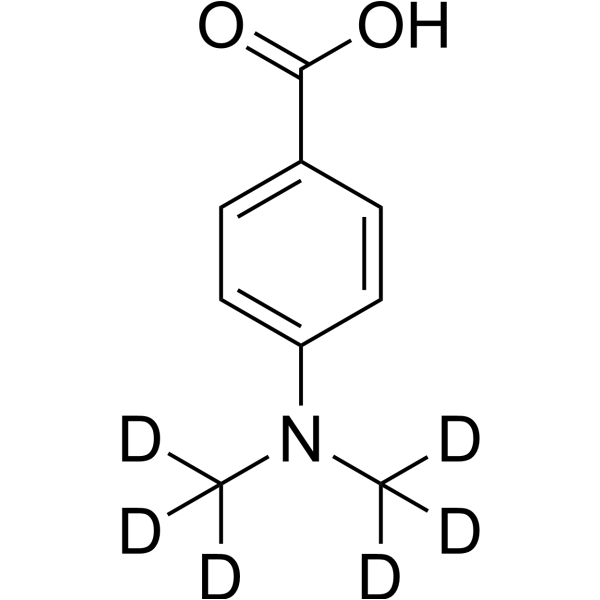 4-Dimethylamino benzoic acid-d<sub>6</sub> Chemical Structure