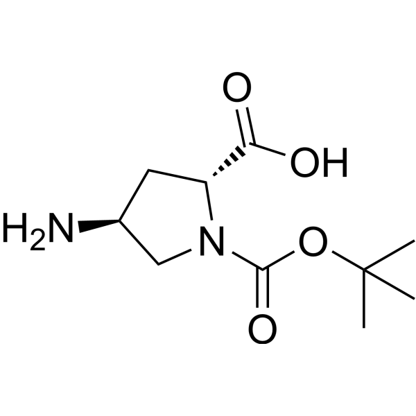 (4S)-1-Boc-4-amino-D-proline Chemical Structure