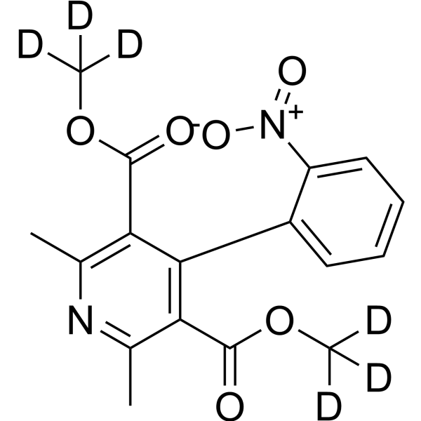 Dehydro Nifedipine-d<sub>6</sub> Chemical Structure
