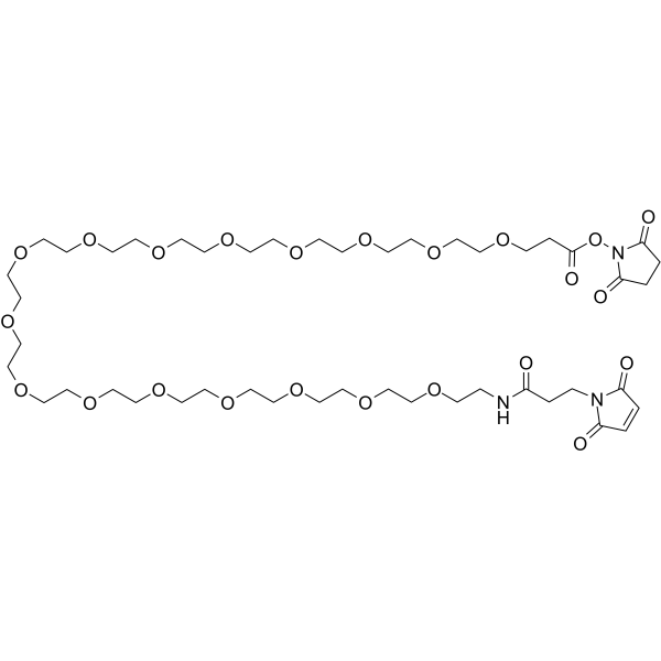 Mal-PEG16-NHS ester Chemical Structure