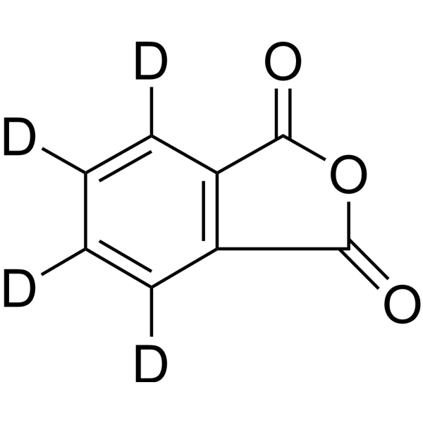 Phthalic Acid Anhydride-d<sub>4</sub> Chemical Structure