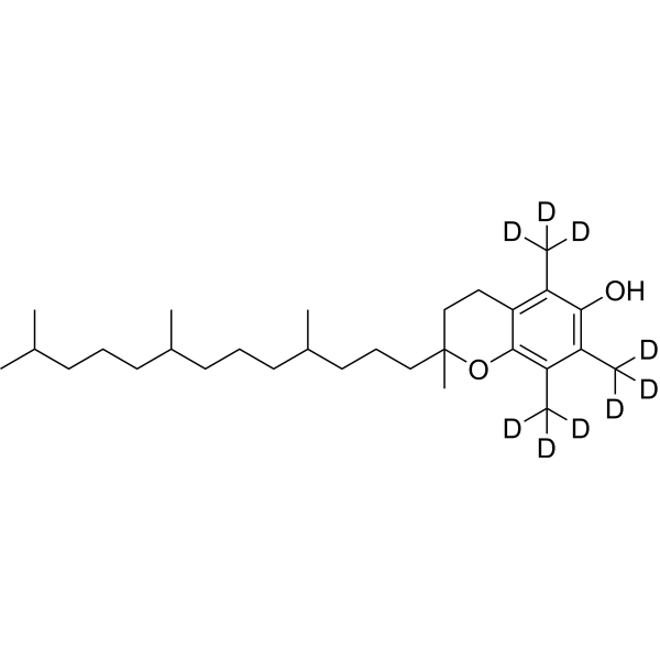 DL-alpha-Tocopherol-d<sub>9</sub> Chemical Structure