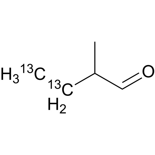 2-Methylbutanal-<sup>13</sup>C<sub>2</sub> Chemical Structure