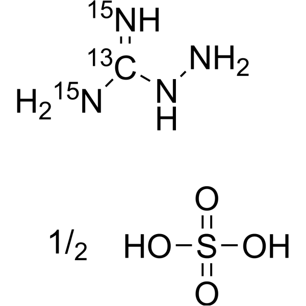Aminoguanidine-13C,<em>15</em><em>N</em><em>2</em> sulfate (1:<em>2</em>)