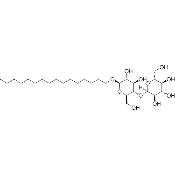 Hexadecyl β-D-maltoside Chemical Structure