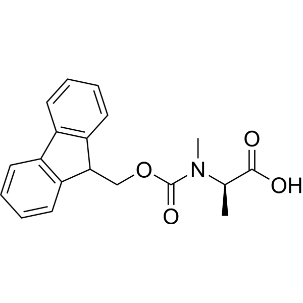 Fmoc-N-Me-D-Ala-OH Chemical Structure