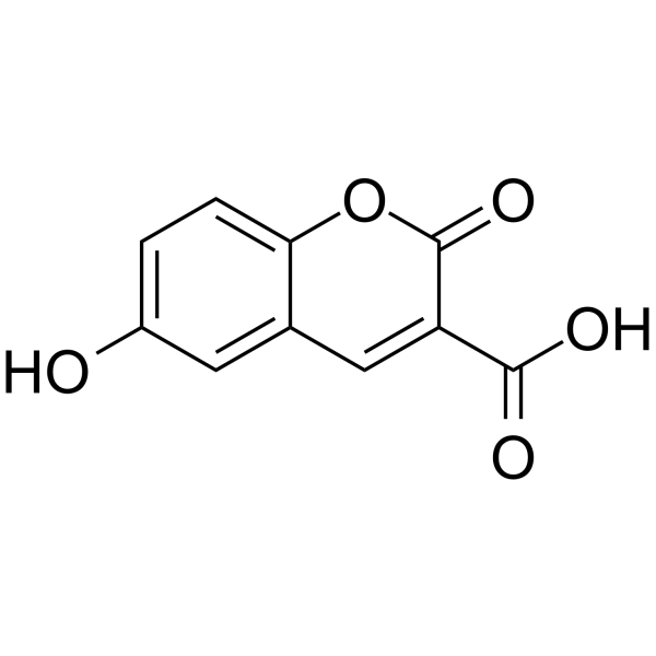 3-Carboxy-6-hydroxycoumarin Chemical Structure