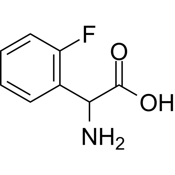 2-Amino-2-(2-fluorophenyl)acetic acid Chemical Structure