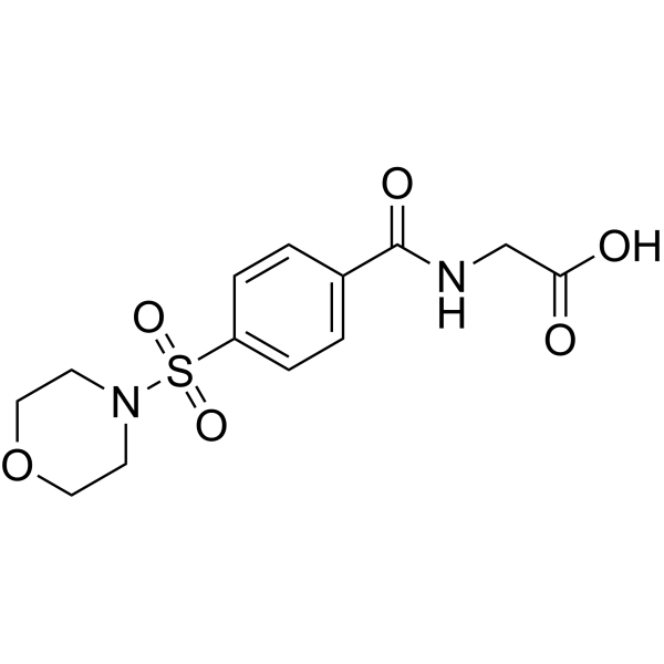 N-[4-(Morpholin-4-ylsulfonyl)benzoyl]glycine Chemical Structure