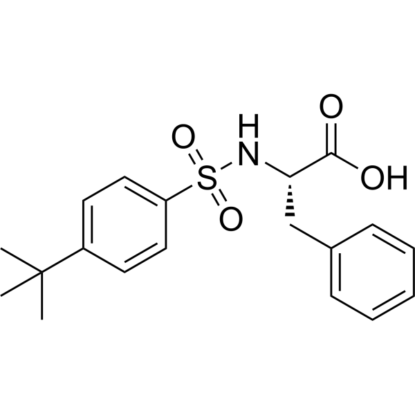 ((4-(tert-Butyl)phenyl)sulfonyl)phenylalanine Chemical Structure