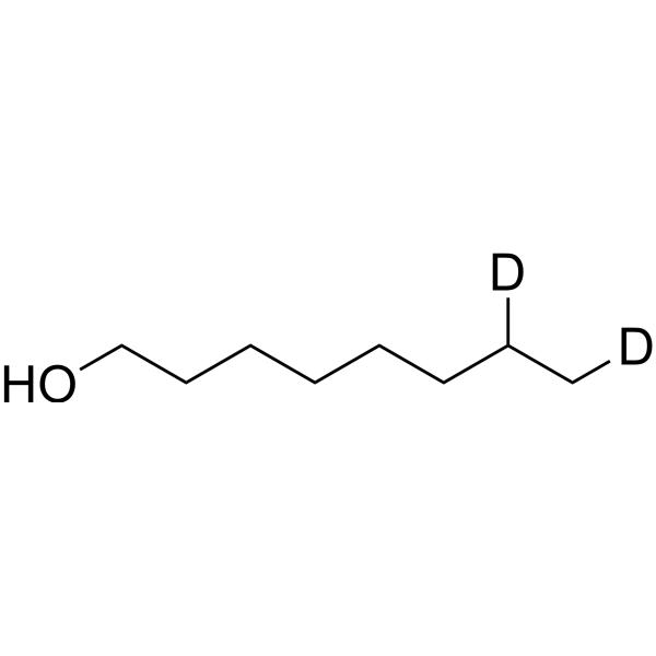 1-Octanol-d<sub>2</sub>-1 Chemical Structure