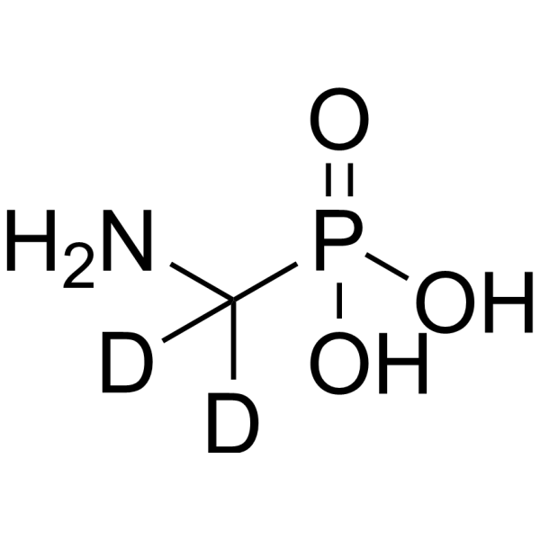 (Aminomethyl)phosphonic acid-d<sub>2</sub> Chemical Structure