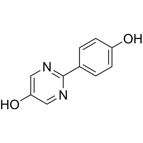 2-(4-Hydroxyphenyl)-5-pyrimidinol Chemical Structure