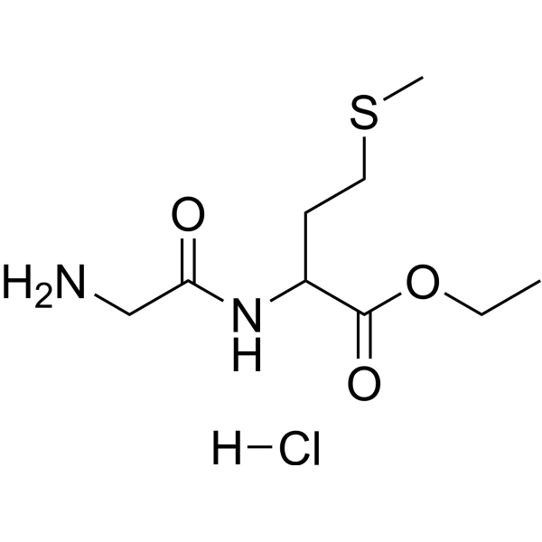 Ethyl glycylmethioninate hydrochloride Chemical Structure