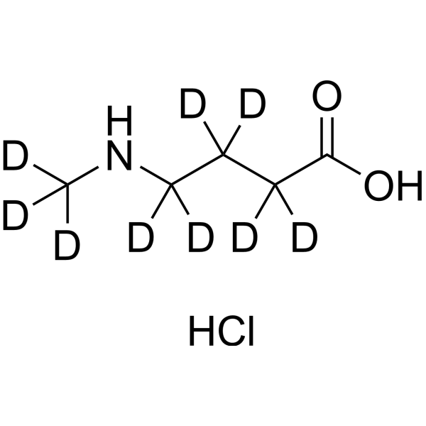 4-(Methylamino)butanoic acid-d<sub>9</sub> hydrochloride Chemical Structure