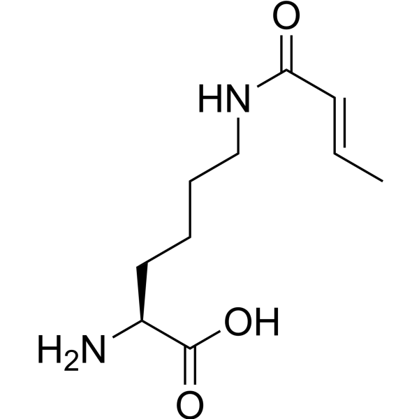 N<em>6</em>-[(2E)-1-Oxo-2-buten-1-yl]-L-lysine