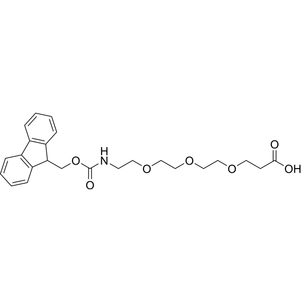 Fmoc-NH-PEG3-CH2CH2COOH Chemical Structure