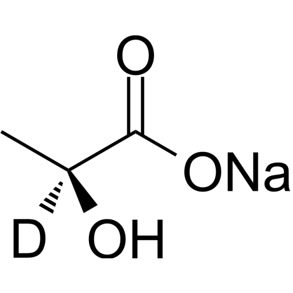 Sodium (S)-<em>2</em>-hydroxypropanoate-<em>2-d</em>1