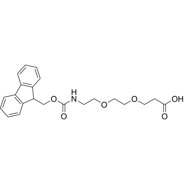 Fmoc-NH-PEG2-CH2CH2COOH Chemical Structure