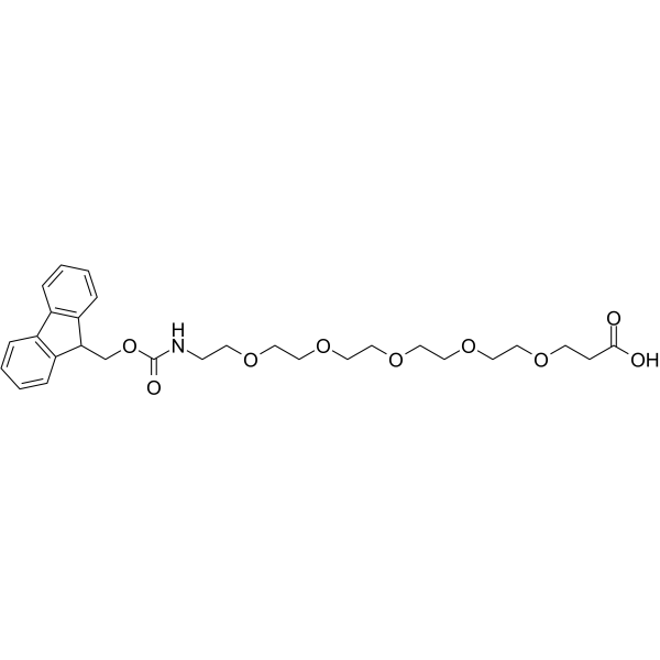 Fmoc-amino-PEG5-acid Chemical Structure