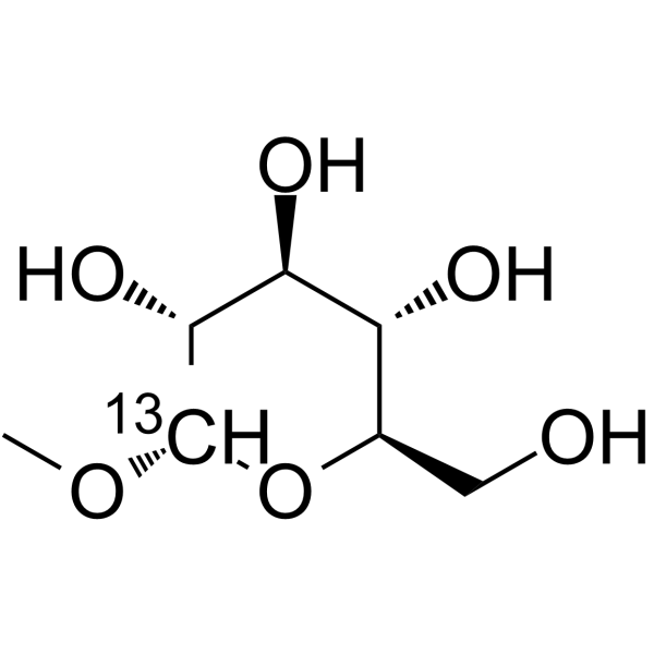 Methyl α-D-glucopyranoside-13C Chemical Structure