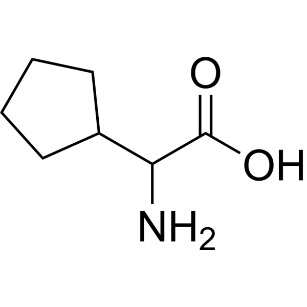 2-Amino-2-cyclopentylacetic acid Chemical Structure