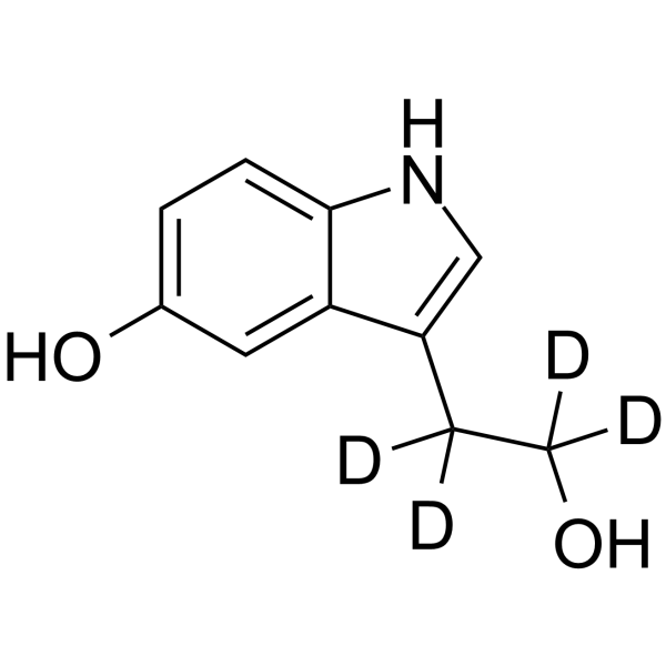 5-Hydroxytryptophol-d<sub>4</sub> Chemical Structure