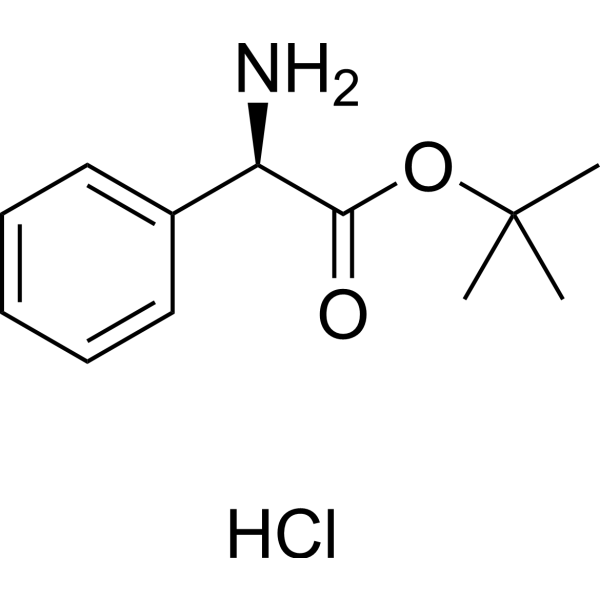 (R)-Phenylglycine tert-butyl ester hydrochloride Chemical Structure
