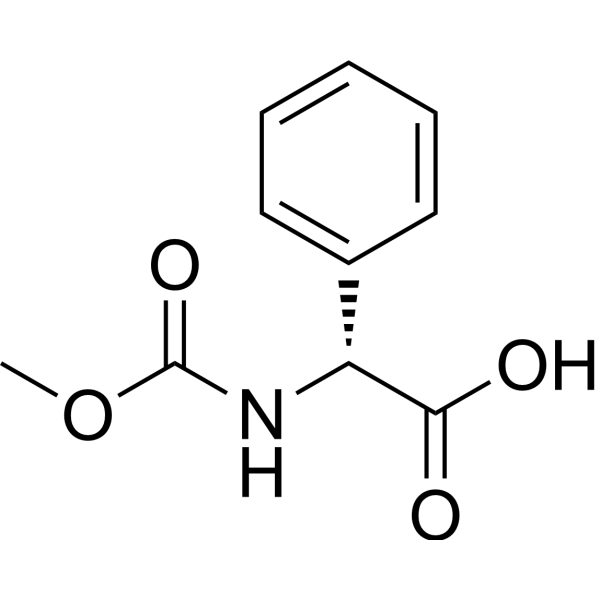 (R)-2-((<em>Methoxycarbonyl</em>)amino)-2-phenylacetic acid