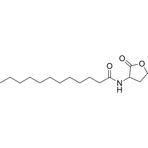 N-Dodecanoyl-DL-homoserine lactone Chemical Structure