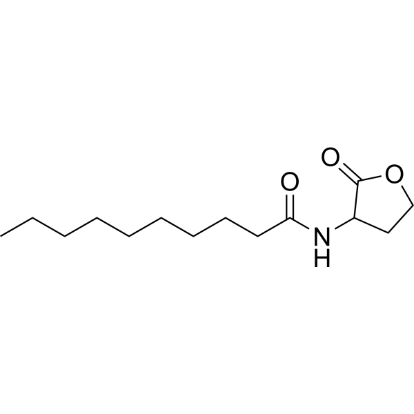 N-Decanoyl-DL-homoserine lactone Chemical Structure