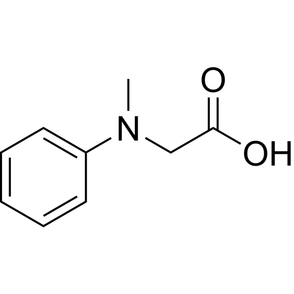 N-Methyl-N-phenylglycine Chemical Structure