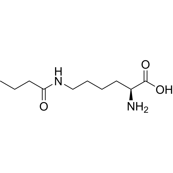 N6-Butyryl-L-lysine Chemical Structure