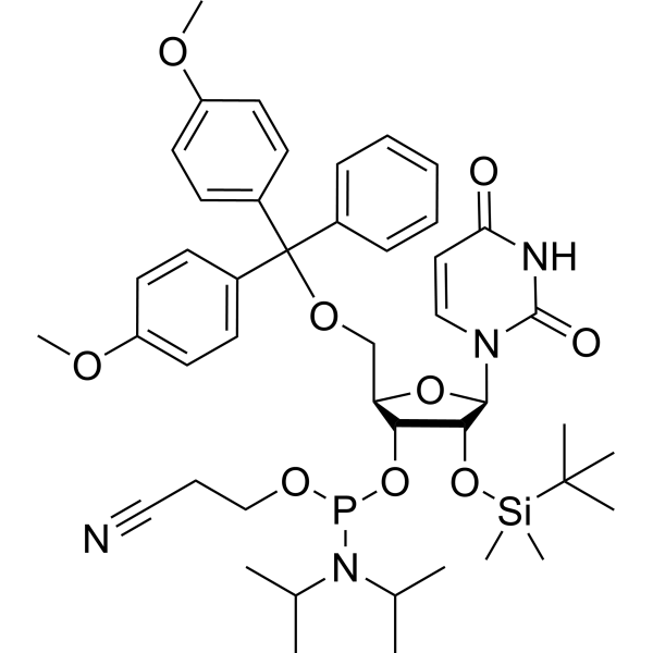 rU Phosphoramidite Chemical Structure