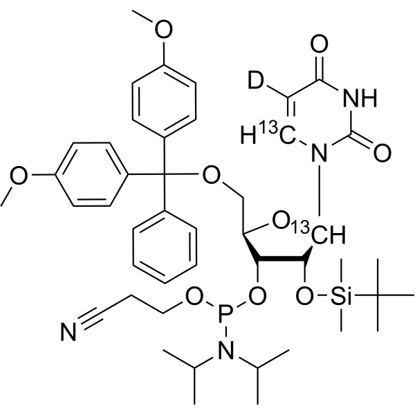rU Phosphoramidite-13C2,d1