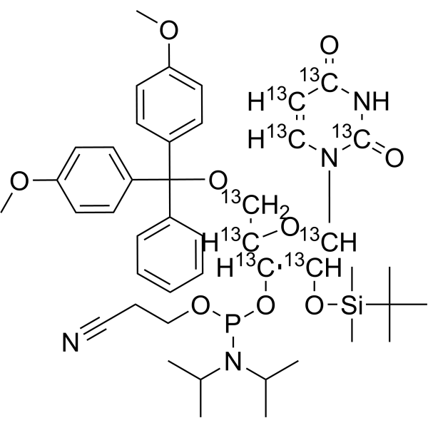 rU Phosphoramidite-13C<em>9</em>