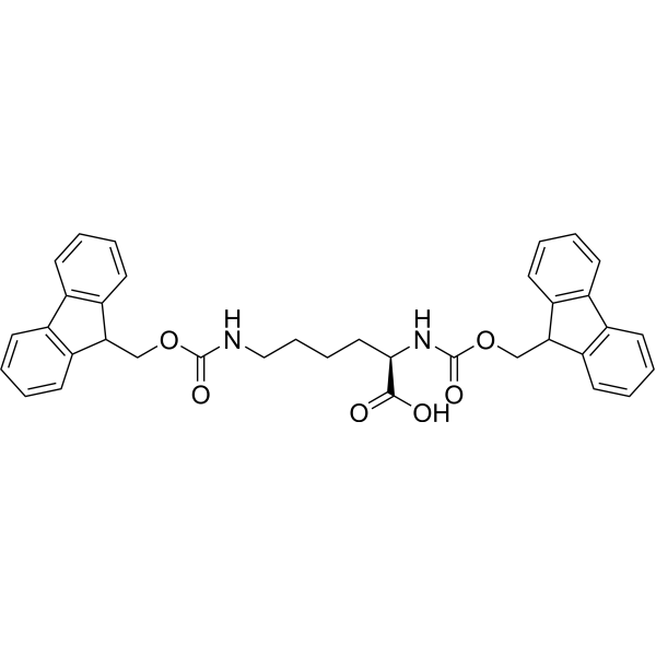 N2,N6-Bis(((9H-fluoren-9-yl)methoxy)carbonyl)-D-lysine Chemical Structure