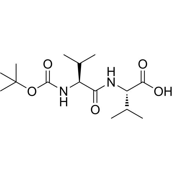 (tert-Butoxycarbonyl)-L-valyl-L-valine Chemical Structure