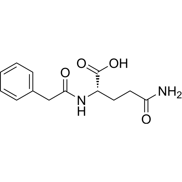 Phenylacetylglutamine Chemical Structure
