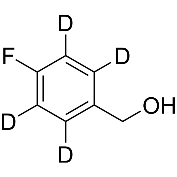 (4-Fluorophenyl)methanol-d<sub>4</sub> Chemical Structure