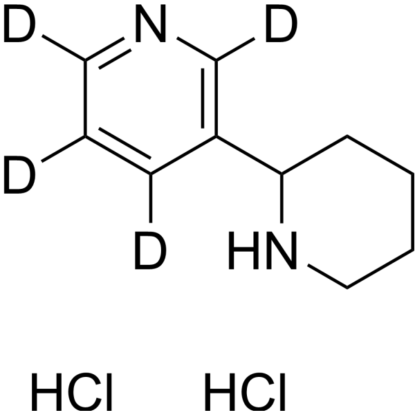 (±) Anabasine-d<sub>4</sub> dihydrochloride Chemical Structure