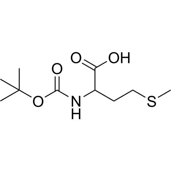(tert-Butoxycarbonyl)methionine Chemical Structure
