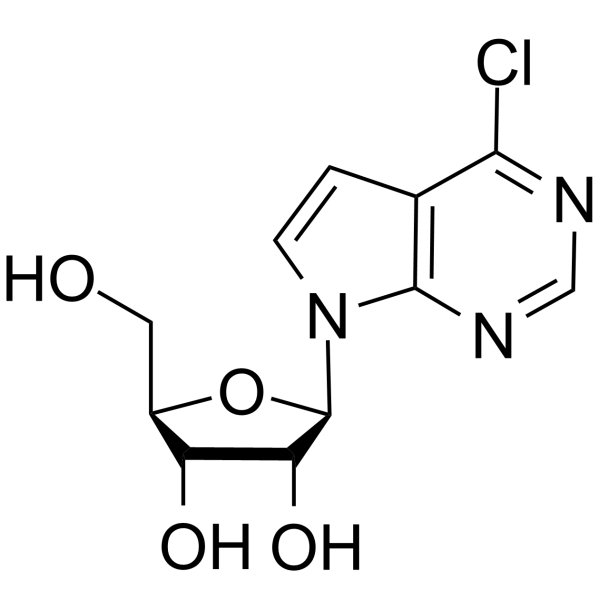 6-Chloro-7-deazapurine-β-D-riboside Chemical Structure