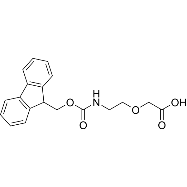 Fmoc-NH-PEG1-CH2COOH Chemical Structure