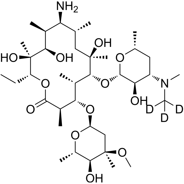 Erythromycylamine-d<sub>3</sub> Chemical Structure