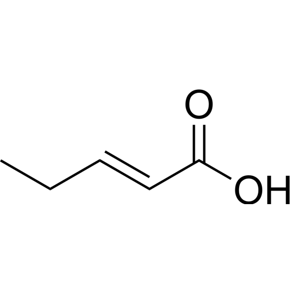 trans-2-Pentenoic acid Chemical Structure