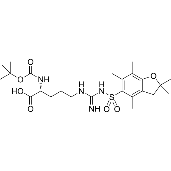 Boc-D-Arg(Pbf)-OH Chemical Structure