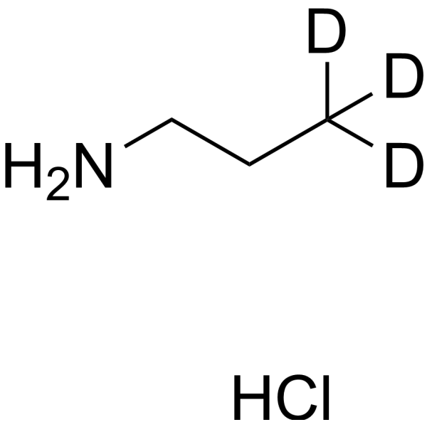 n-Propyl-amine-d<sub>3</sub> Hydrochloride Chemical Structure