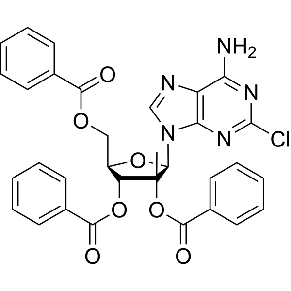 2-Amino-<em>6</em>-chloro-9-[(2,3,5-tri-O-benzoyl-2-<em>C</em>-Methyl-beta-D-ribofuranosyl)]-9H-purine